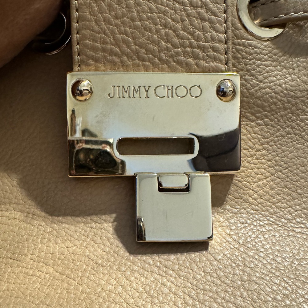Jimmy Choo pebbled leather handbag